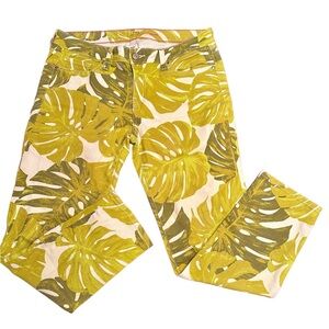 Host 🎉Pick! Kate Spade Brooke Street Havana Leaf Skinny Ankle Jeans 🌴